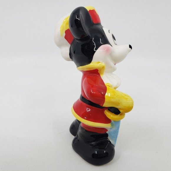 Walt Disney Mickey Mouse Ceramic Figure Figurine Porcelain 4 in Japan VINTAGE - Picture 4 of 9